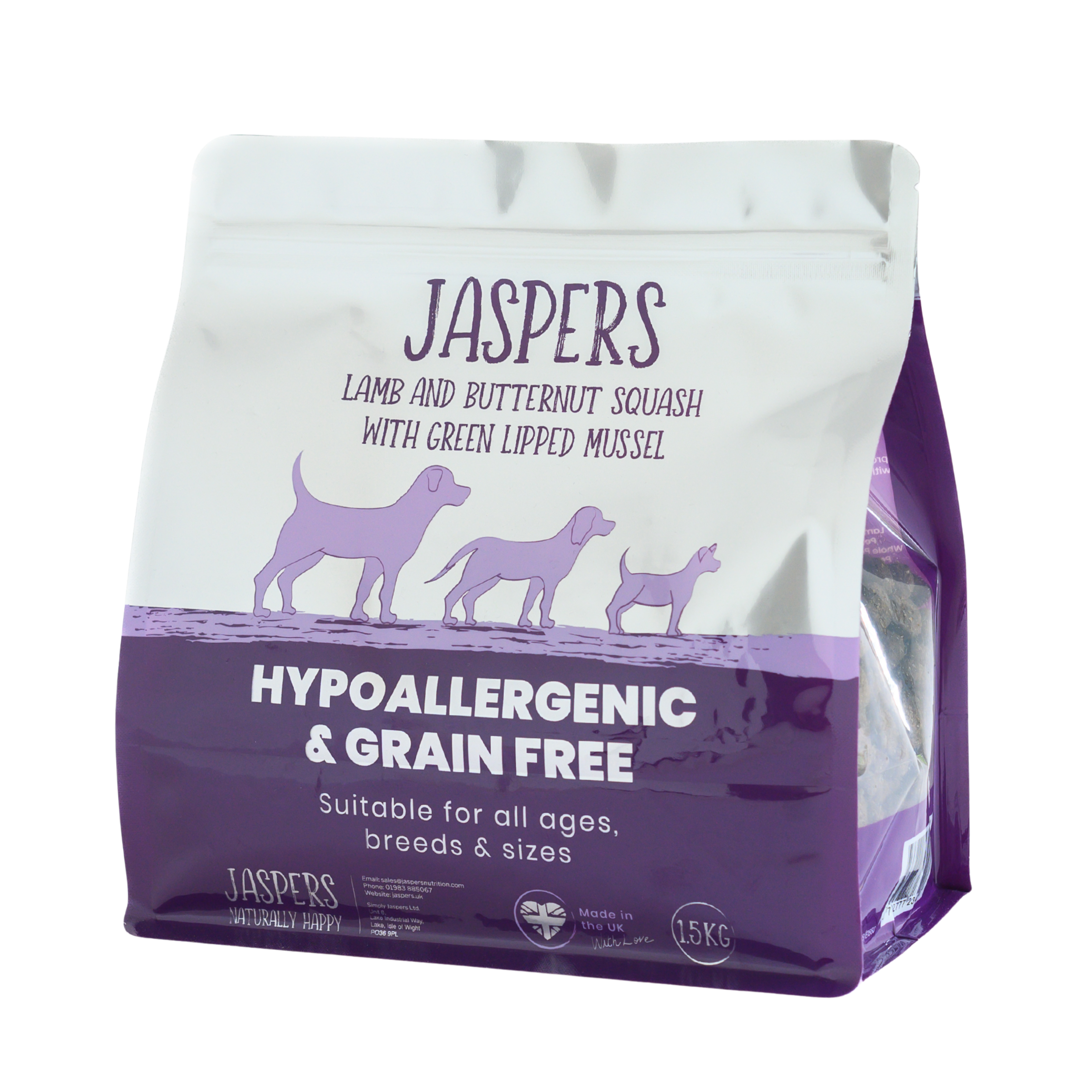 Simply Jaspers Lamb and Butternut squash with green lipped mussel