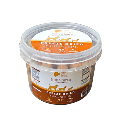 Simply Jaspers Turkey and Pumpkin Freeze Dried Dog Treats