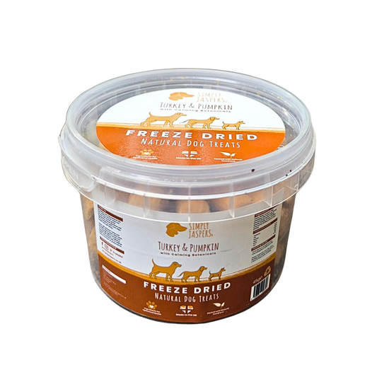 Simply Jaspers Turkey and Pumpkin Freeze Dried Dog Treats