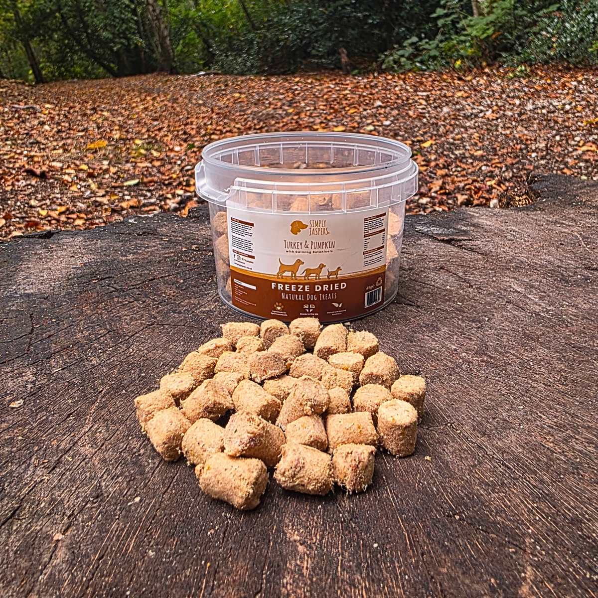 Simply Jaspers Turkey and Pumpkin Freeze Dried Dog Treats