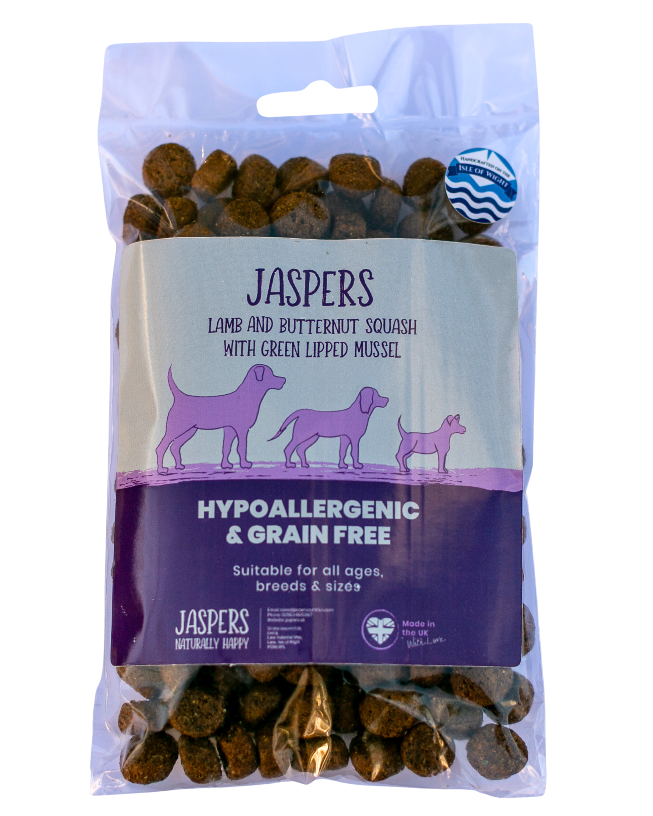 100g Trial Pack - Simply Jaspers Lamb and Butternut squash with green lipped mussel