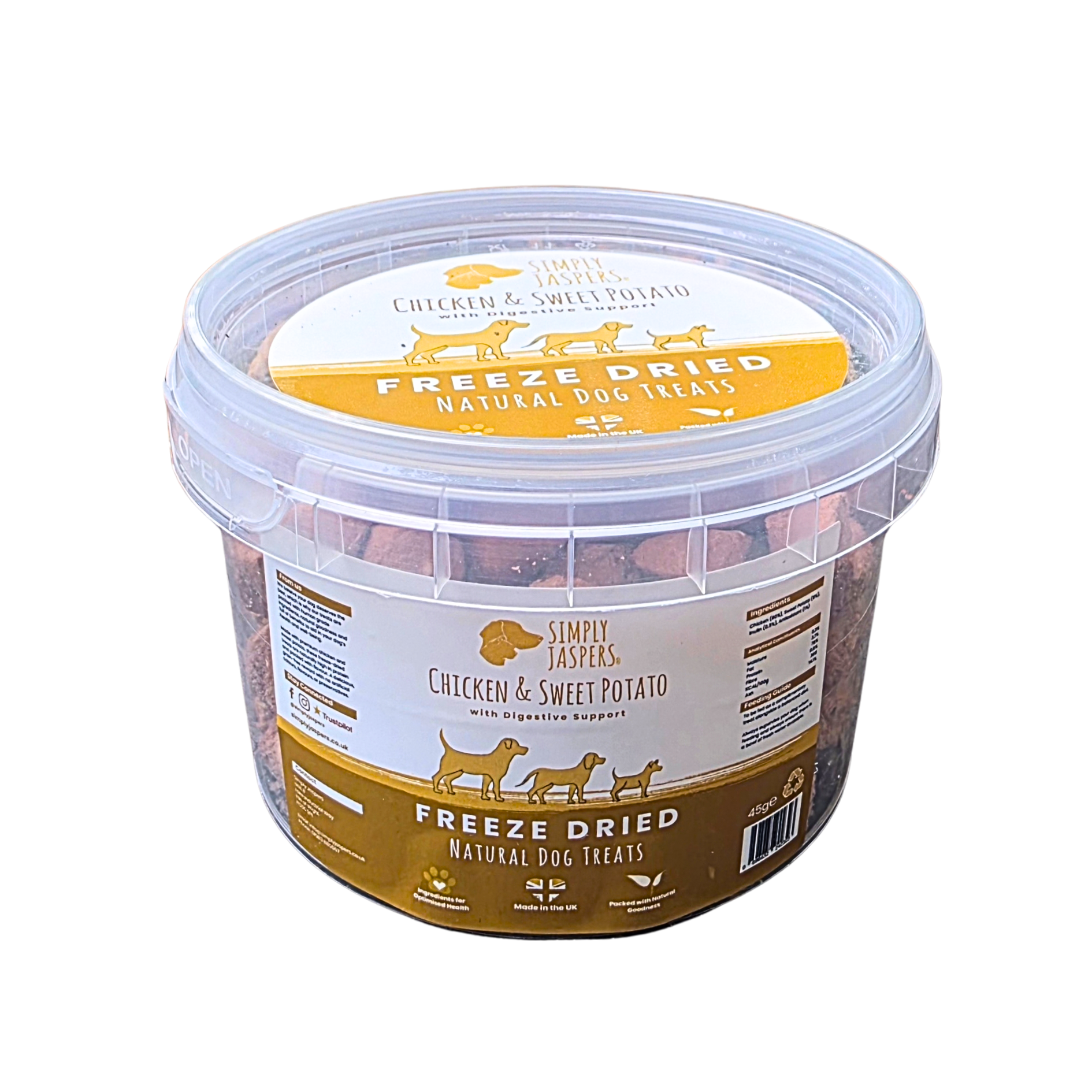 Simply Jaspers Chicken and Sweet Potato Freeze Dried Dog Treats